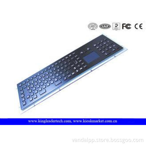 Dust-proof IP65 Industrial Keyboard With Touchpad Stainless